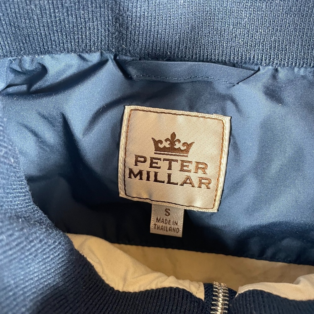 Peter‎ Millar Jacket Womens Small S Blue Short Bomber Full Zip Lightweight Golf - Picture 2 of 14